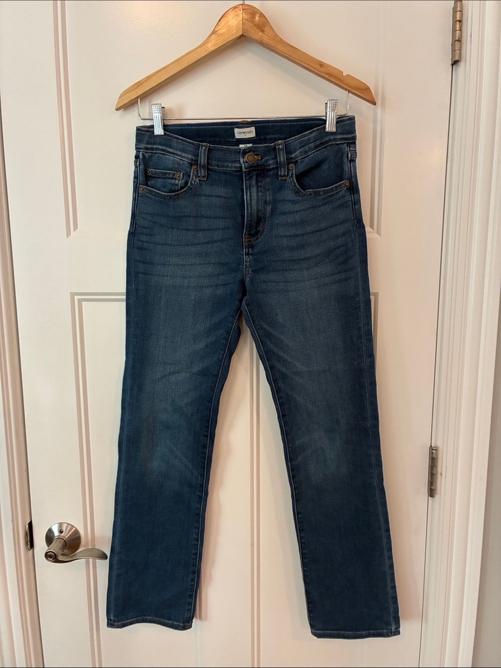 Boys Crewcuts Dark Blue Kids Jeans - Straight Leg Denim